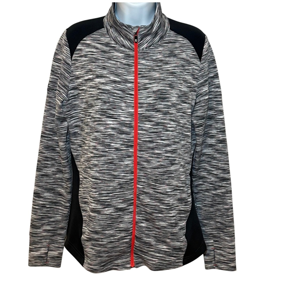 FootJoy PGA Tour Championship Golf Jacket Womens M Grey Space Dye Full Zip
